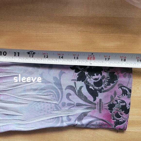 Woman's Long Sleeve Shirt with Silver Sequence (LS11) - Picture 7 of 8